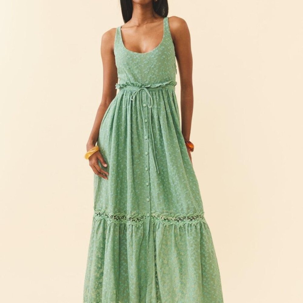 Valeria Dress - Bermuda Green